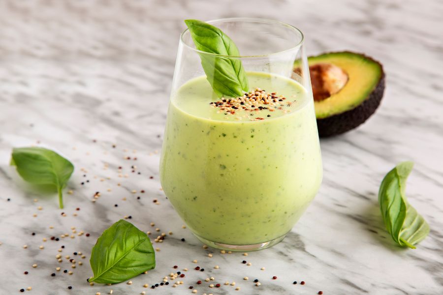 smoothie à l'avocat et au pamplemousse