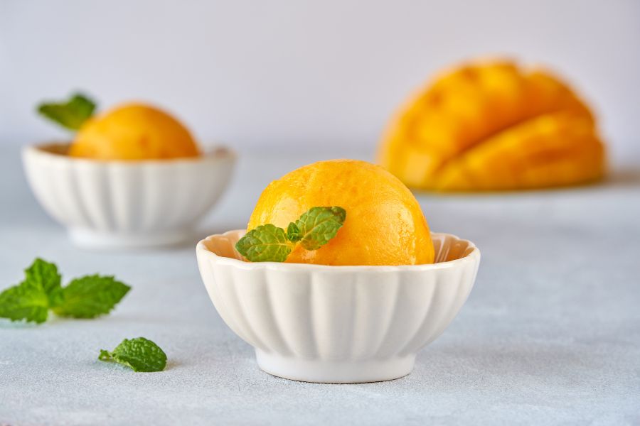 sorbet à la mangue maison