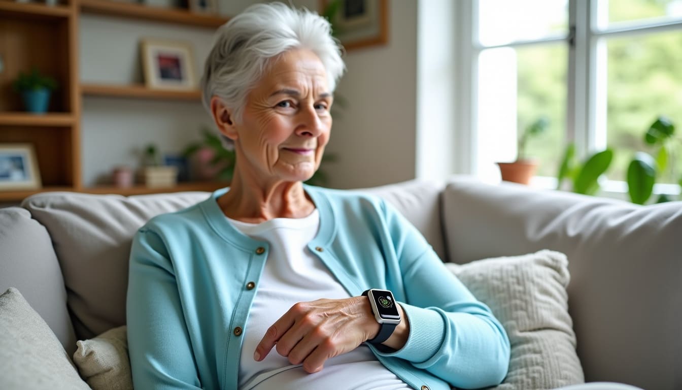 montre connectée avec bouton sos pour senior
